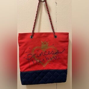 #101-NWOT PRINCESS VERA WANG CANCAS and QUILTED BAG